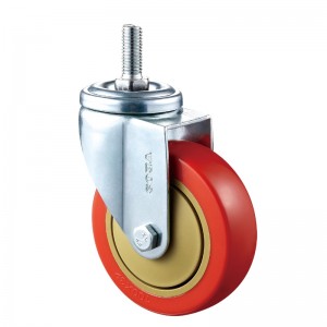 Közepes igénybevétel - krómozott ház narancssárga TPE kerékkel16