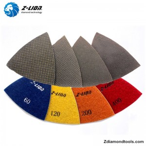 ZL-123ET háromszög galvanizált gyémánt párnák beton padlóhoz