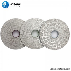 ZL-QH17 4 hüvelykes vákuumforrasztással ellátott gyémánt szerszámbetétek kőhöz