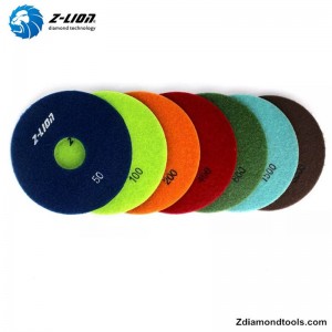 ZL-123D száraz műgyanta polírozó párna gránit, márvány, műkő számára