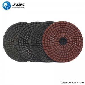 ZL-123CM 4 hüvelykes beton polírozó gyantabetétek töltőfémmel