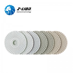 ZL-123CW gyantával ragasztott gyémánt polírozó párnák kvarckőhez