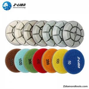 ZL-16KW száraz műgyanta beton padló polírozó párnák