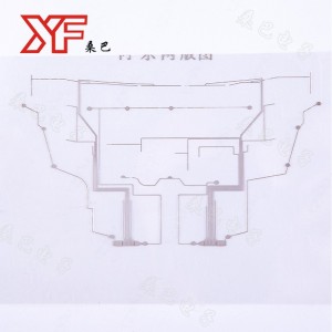PET ezüst paszta vezető nyomtatóvonal-kapcsoló