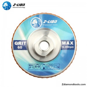 ZL-WMCY02 alumínium 5 hüvelykes gyémánt csiszolókorongok menettel