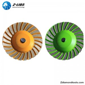 4 hüvelykes ZL-21 gyémánt csészekerék kő, beton csiszoláshoz