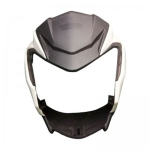 Motorkerékpár fényszóró motorháztető