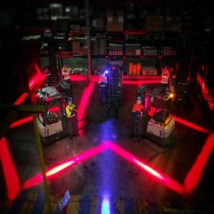 Stacker LED biztonsági fény kék \/ piros színű