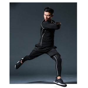 FDMM001-Férfi edző sport hosszú ujjú póló