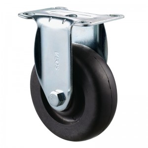 Közepes igénybevétel - krómozott ház fekete TPE kerékkel