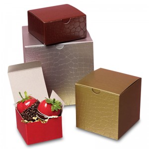 Színes aligátor dombornyomott Tuck top box