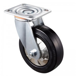 Nagy teherbírású - krómozott ház Black4 TPE kerékkel