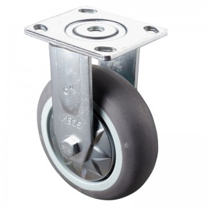 Nagy teherbírású - krómozott ház szürke TPE kerékkel