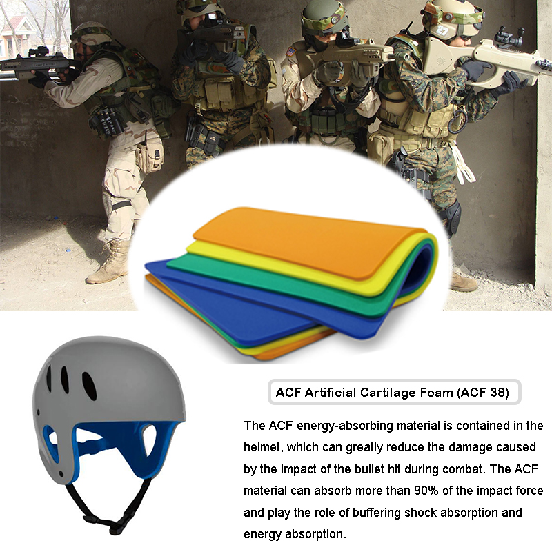 Taktikai golyóálló katonai sisak ütésvédő anyagok （ACF）