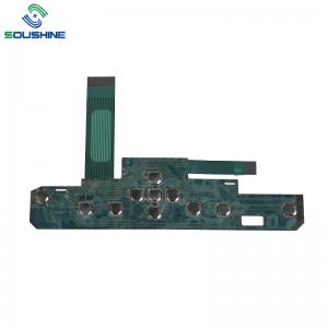 OEM egyedi membránáramkör fém kupolával