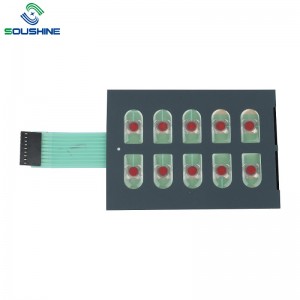 OEM egyedi membrán kapcsoló csepp gumi billentyűzettel