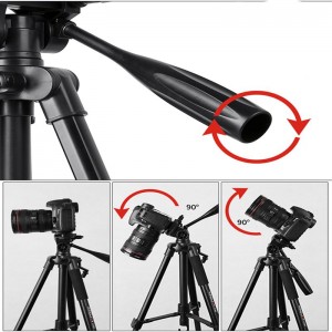 KINGJOY könnyű flip lock videóállvány VT-860 háromutas fejjel