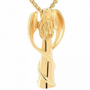 Hamvasztás medál angyal medál nyaklánc urn medál 925 ezüst medál