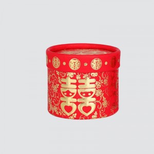 Egyéni esküvői boldog esemény henger doboz cukorka étel díszdobozban