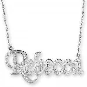 Nyilatkozat medál személyre szabott nyaklánc név nyaklánc arany ezüst