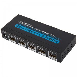 V2.0 HDMI 1x4 Splitter 3D Ultra HD 4Kx2K @ 60Hz HDCP2.2 támogatás