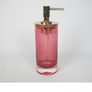 Kerek metszetcsíkokkal színes elszórt üveg fürdőszobai kiegészítőkkel