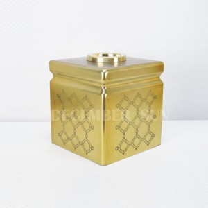 Kerek lézerrel vágott mozaik arany mintás üveg fürdőszobai kiegészítők