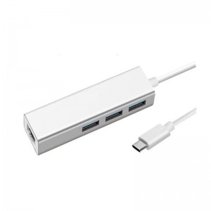 C típusú USB \/ LAN (1000M) + USB 3.0x3 Hub adapter
