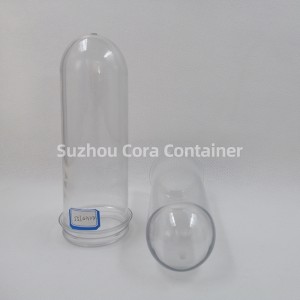 55 mm-es, 140 g-os nyakméret, 62 mm-es Plasitc kisállat preform vízital-olajhoz