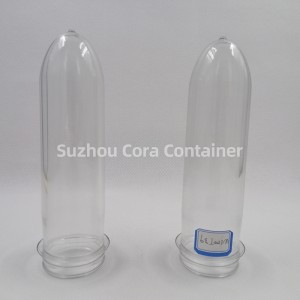 39 mm-es 100 g nyakméret 46 mm-es Plasitc kisállat preform vízital-olajhoz