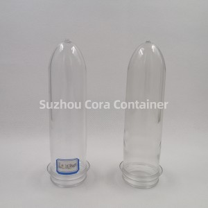 39 mm-es 83G nyakméret 46 mm-es Plasitc kisállat preform víztartalmú olajhoz