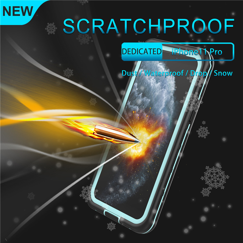 Vízálló cellás legjobb iphone 11 pro tok vízálló életálló vízálló iphone 11 pro (kék) átlátszó hátlapkal