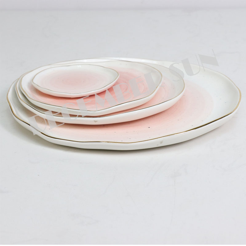 Széles választékú kerámia asztalos desszert tányér bögre