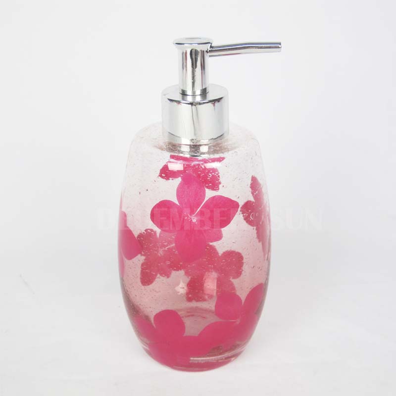 6 db üveg fürdőszobai kiegészítő készlet