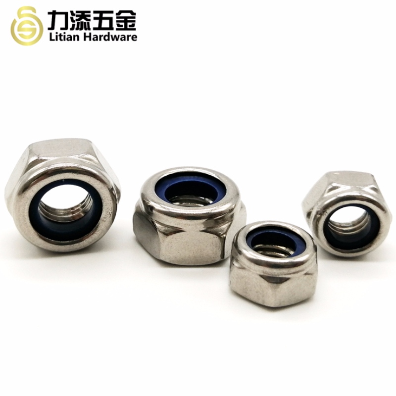 Csiszolt rozsdamentes acél M3-M12 nylon rögzítőanyával