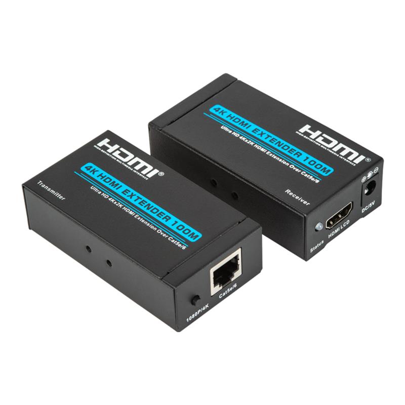 V1.4 4K HDMI Extenter 100m felett egyetlen cat5e/6 kábel Support Ultra HD 4Kx2K/30Hz