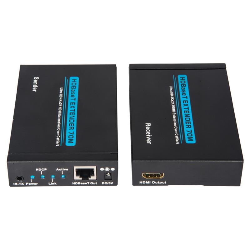 V1.4 4K Baset HDMI Extenter 70m over Single cat5e/6 Cable 35m@4Kx2K/30Hz,70m@1080P/60Hz