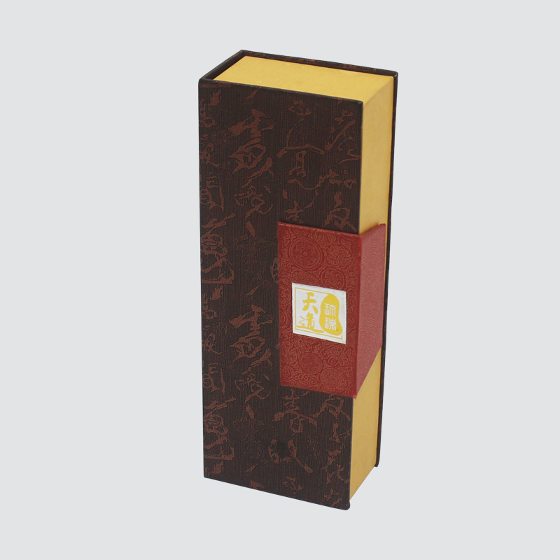 Klasszikus hagyományos kézírásos dombornyomott mágneses flip borító díszdobozban