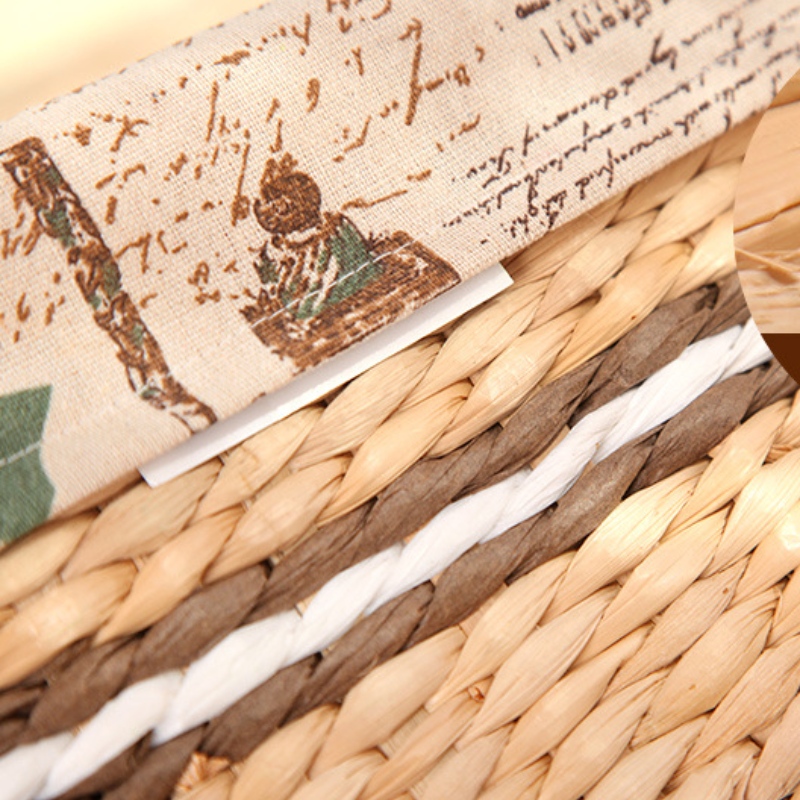 Szalma fonott kosár