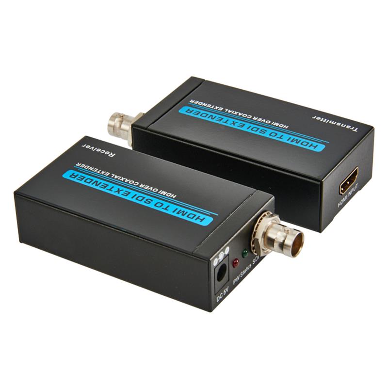 HDMI – SDI extender 100 m HDMI koaxiális extender felett