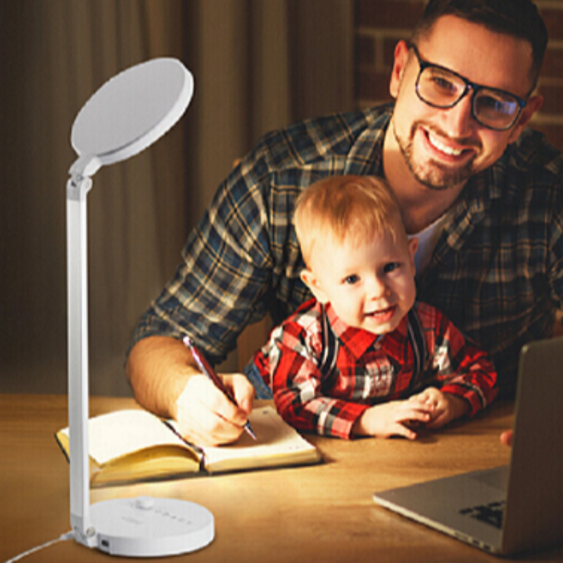 689S 4 világítási módú led asztali lámpa USB interfésszel