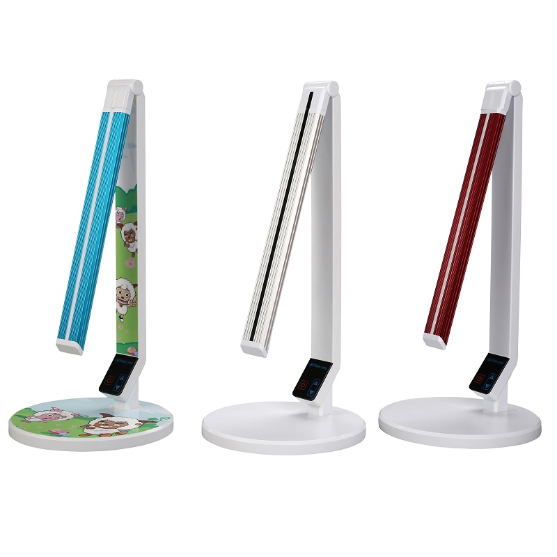 183 Többfunkciós LED-asztali fényvédő lámpa, USB töltésű, lépcsőzetes tompító tanulási asztali lámpa