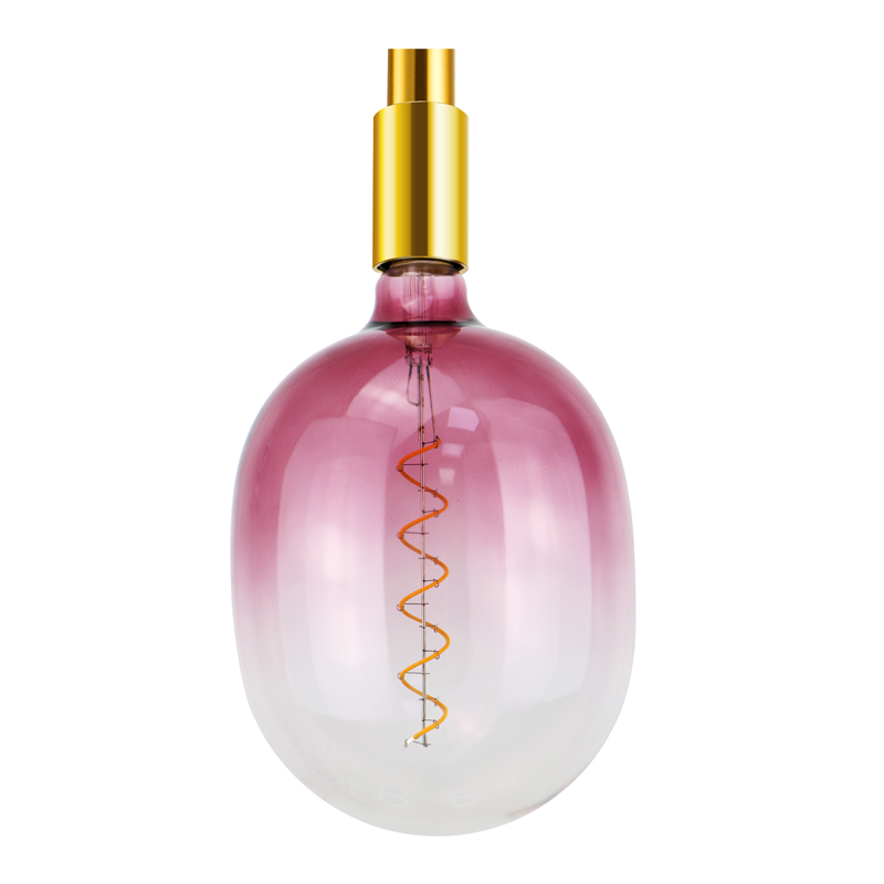 T180 EGG Gradient blue gyönyörű szín és alakja, a spirál izzószálú izzólámpa