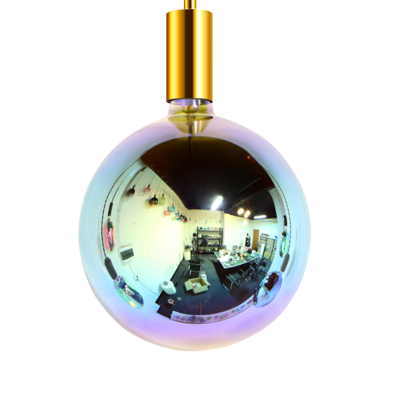 G220 Tojás 230v többszínű divatú, gyönyörű dekorációs spirálizzó izzólámpa