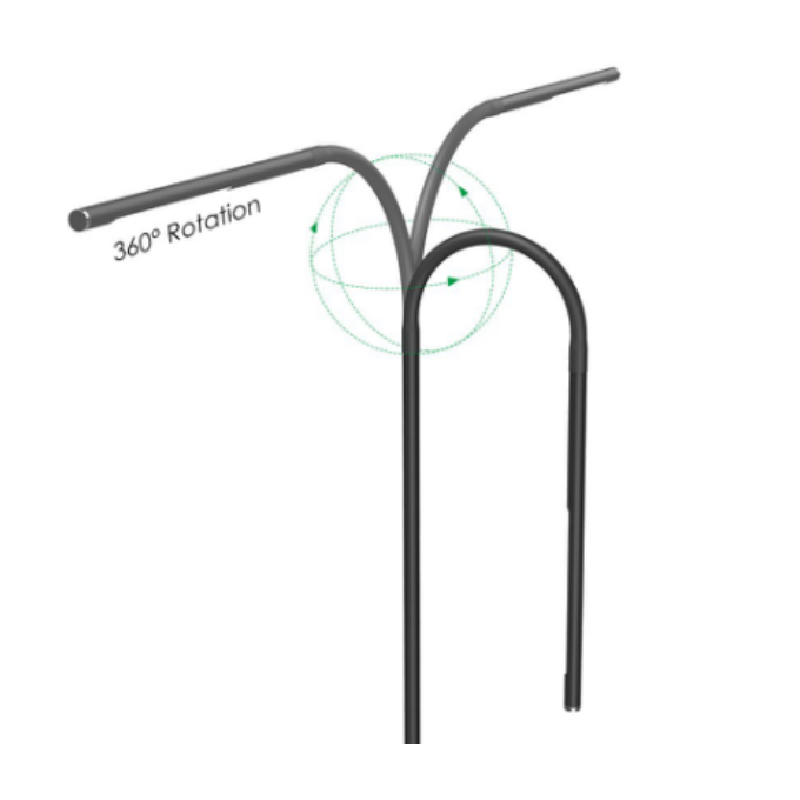 518 7w Modern minimalista ötvözet padlóvilágítás belső függőleges sáv fekete színű alumínium álló padlólámpa