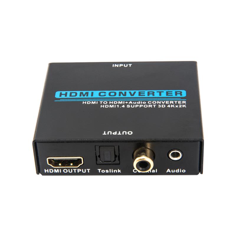 V1.4 HDMI Audio Extractor HDMI - HDMI + Audio konverter támogatja a 3D Ultra HD 4Kx2K @ 30Hz-et
