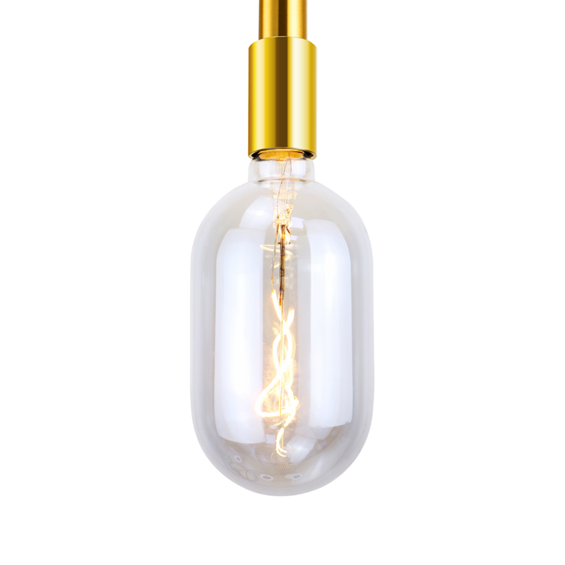 Tank gradiens rózsaszín üveg doboz dekoráció spirál izzólámpa izzó