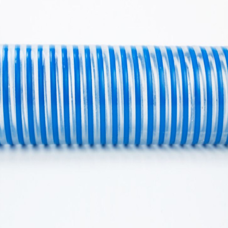 Forró eladás Kínában gyártott, színes, nagynyomású, hullámos szívó Helix tömlő