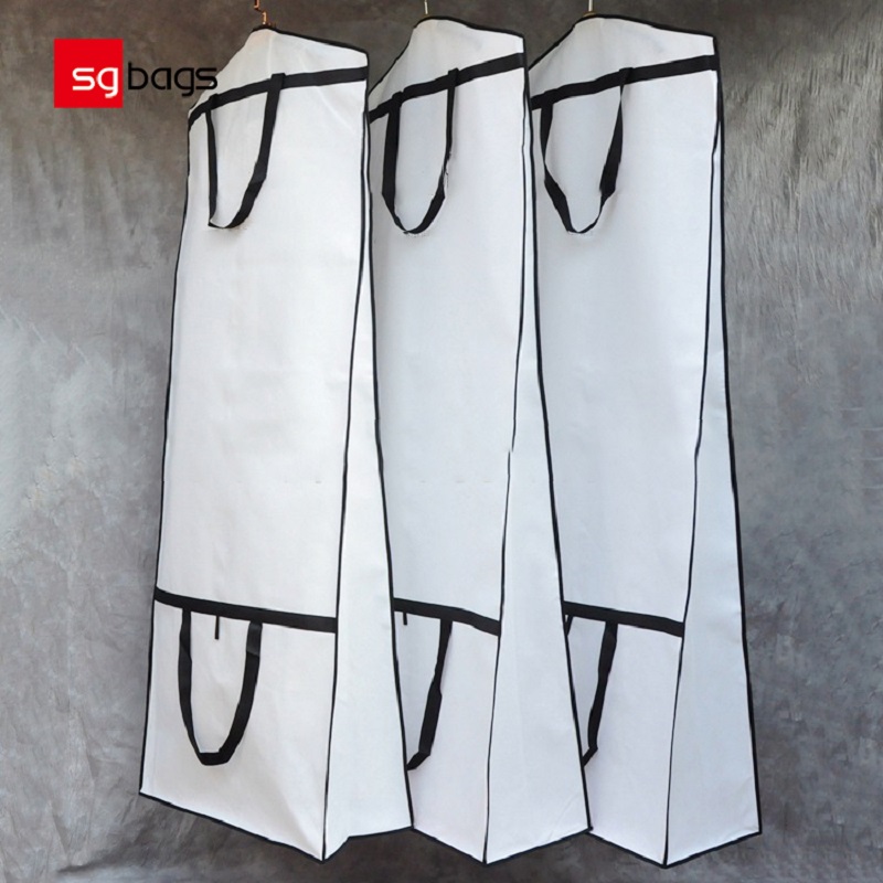 SGW01 nagykereskedelmi nem szőtt esküvői ruha fedi a Bridal Gown Garment Bags for Gown