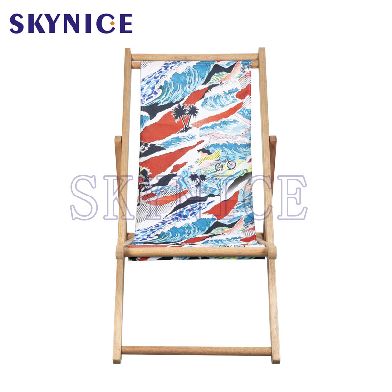 Olcsó fa hajtogatható hevederes társalgó